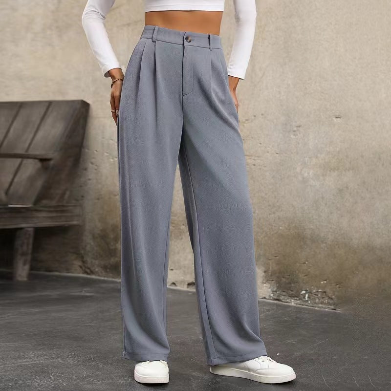 Pantaloni da tuta casual a vita alta da donna